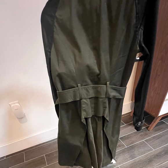 Used Altuzarra Olive/Black Belted Trench Coat XS - Picture 2 of 6
